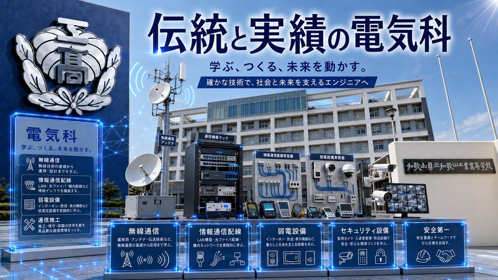 通信・ネットワークを学ぶ実習設備